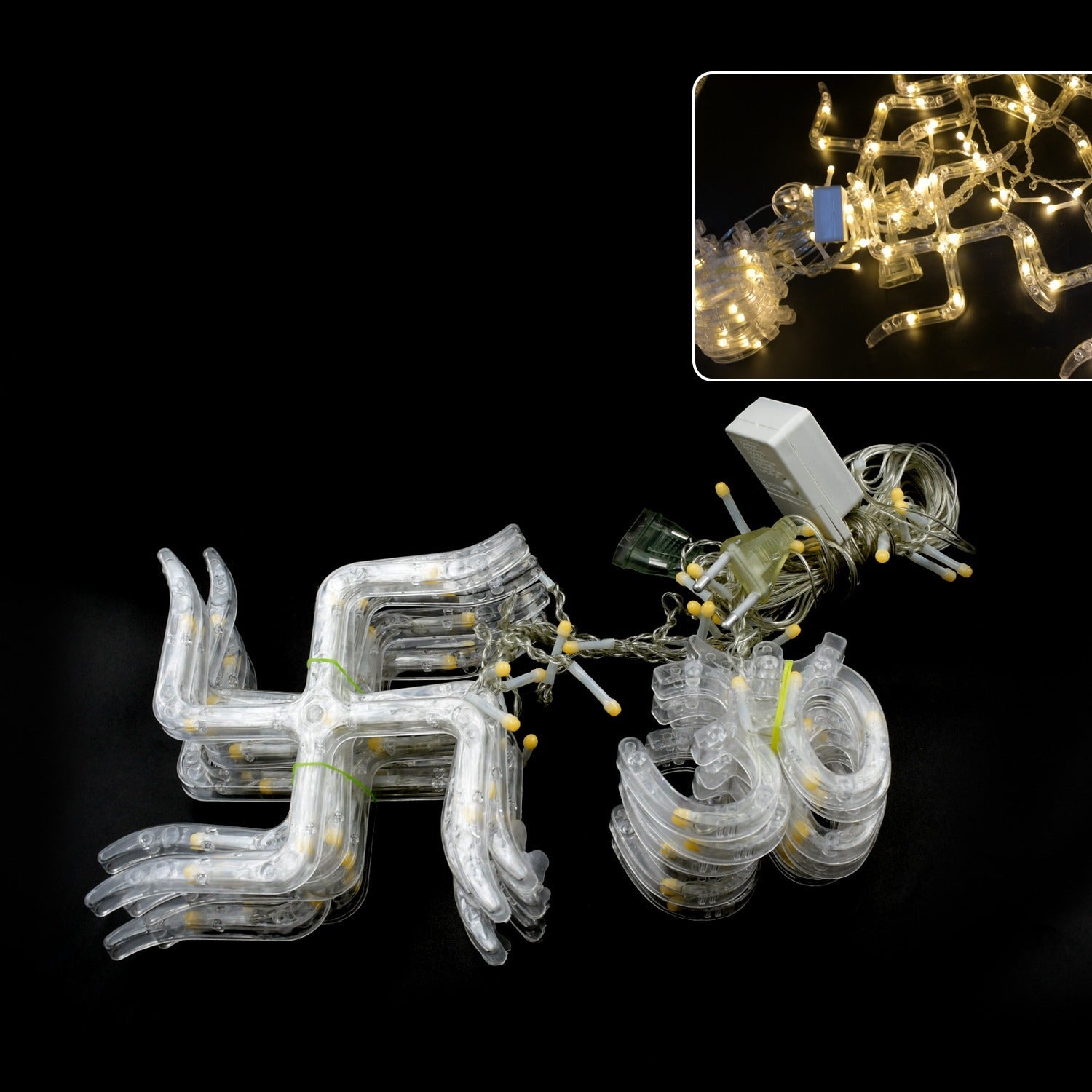 8320 Swastik om Curtain Decorative Lights, String Lights with 12 Hanging Props138 LED, Diwali Decoration Items for Home Decor, Night Light, Room Lights for Bedroom, Balcony Decor. 8320 Swastik om Curtain Decorative Lights, String Lights with 12 Hanging Props138 LED, Diwali Decoration Items for Home Decor, Night Light, Room Lights for Bedroom, Balcony Decor.
